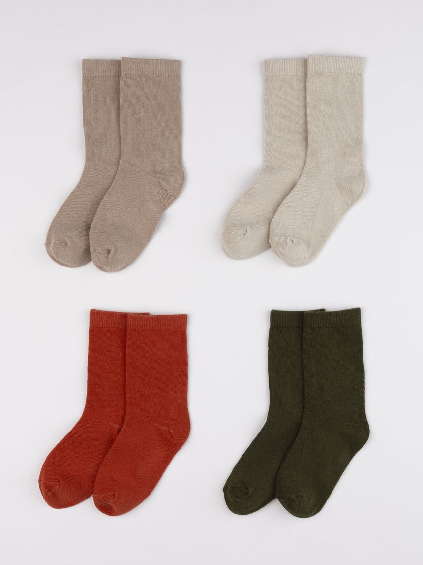 Set 4 paia di calze bimbo multicolor