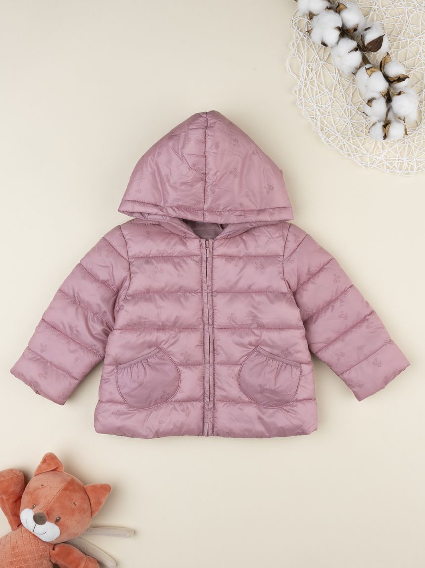 Giacca bimba rosa imbottita