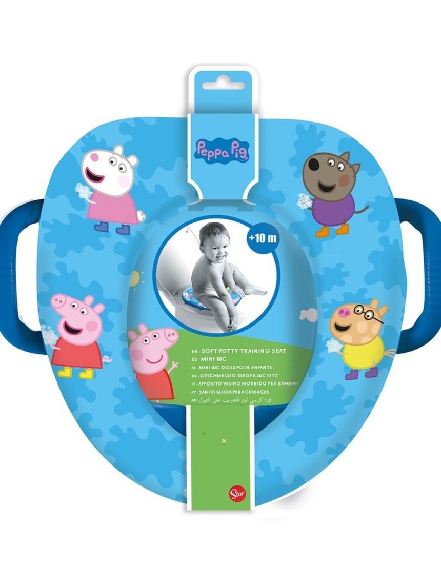 Riduttore  wc morbido con maniglia -  peppa pig