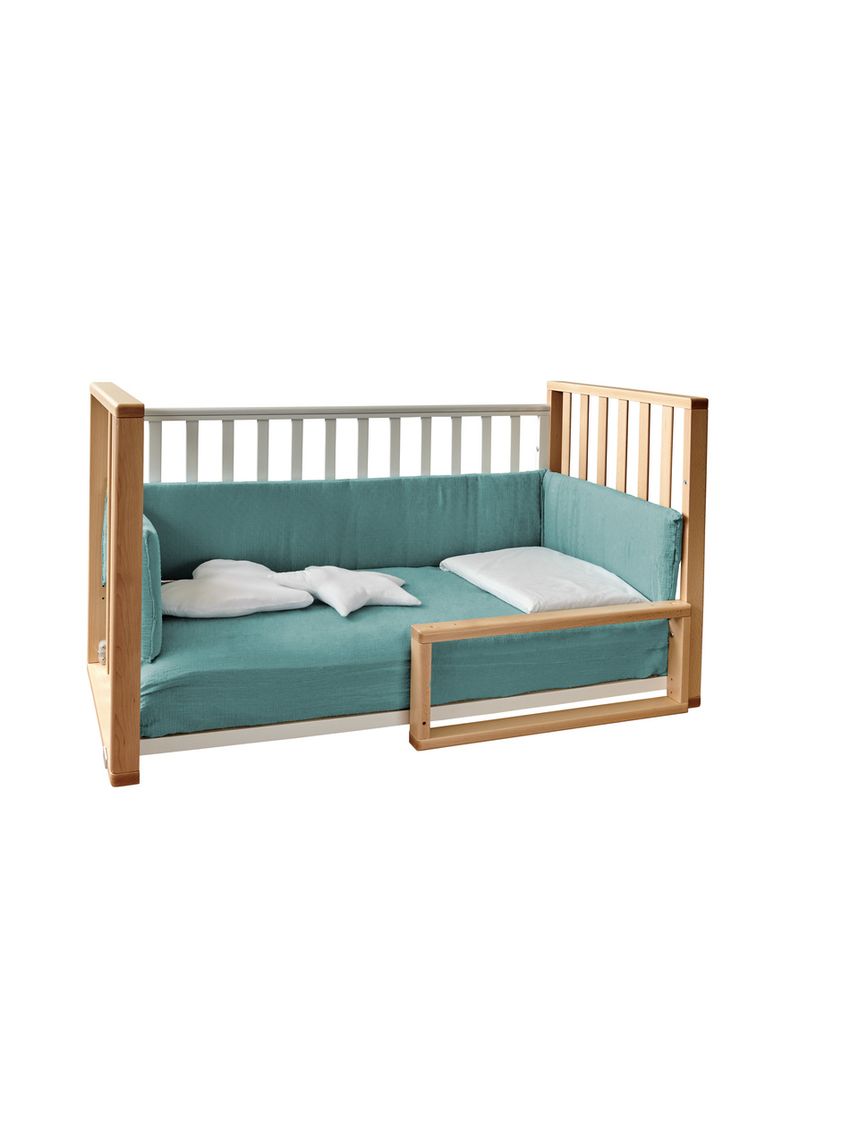 Letto infinito naturale-bianco contessile muslin eucalipto - italbaby