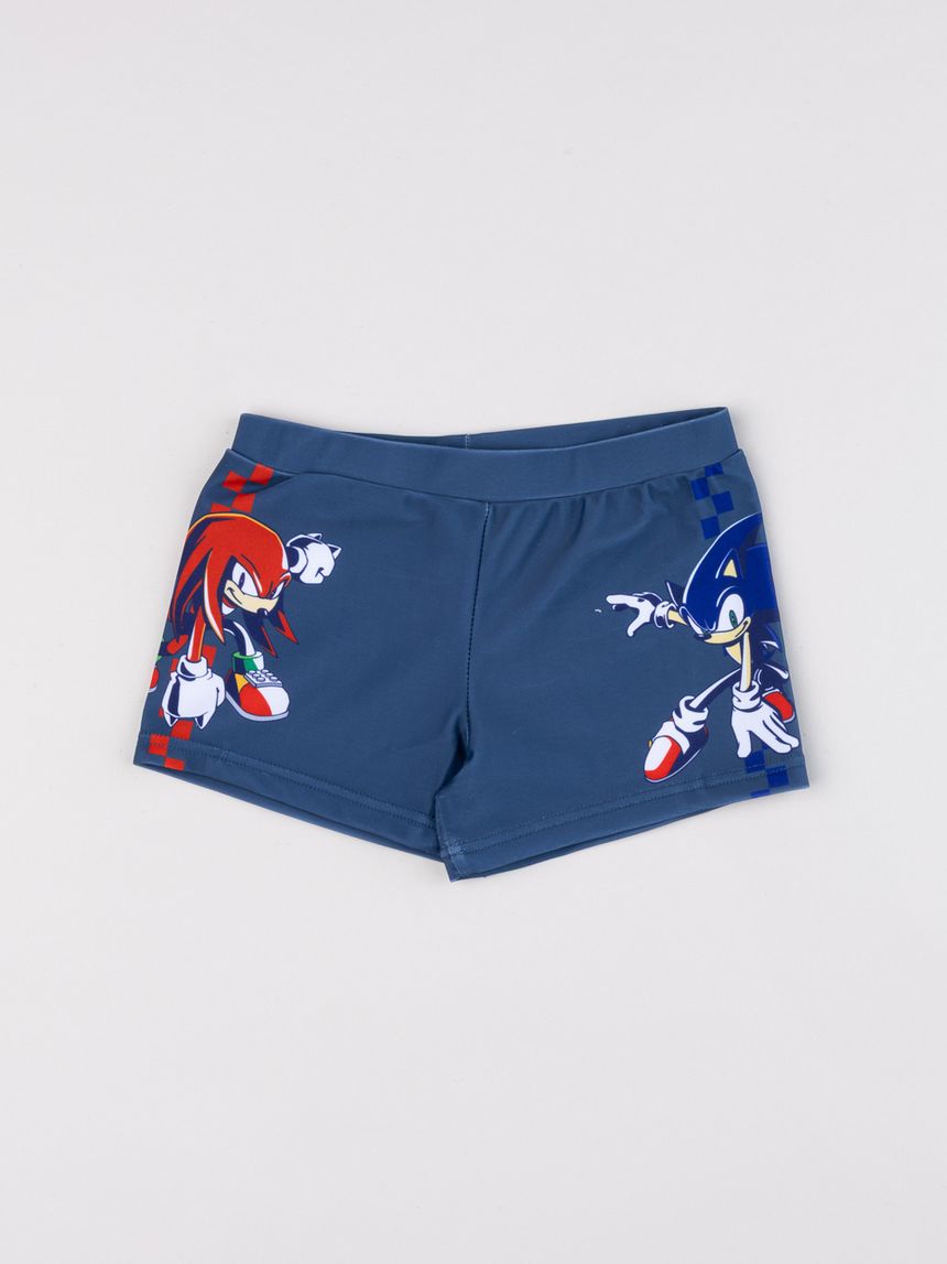 Costume boxer bambino sonic the hedgehog blu