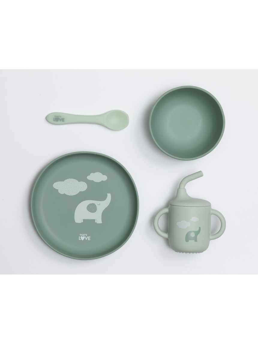 Set pappa in silicone green - that's love