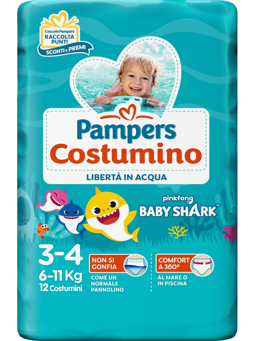 Pampers costumino 3/4 x12 pezzi