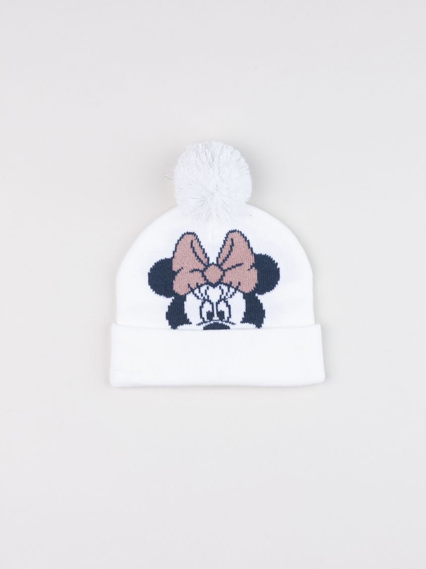 Cappello bimba minnie ponpon