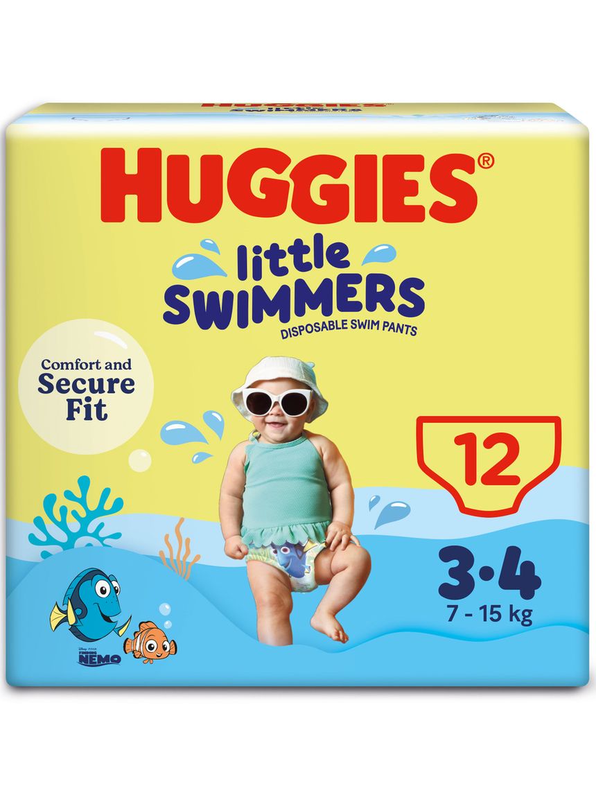 Pannolino-costuminolittle swimmers taglia 3-4 (7-15 kg)  - huggies