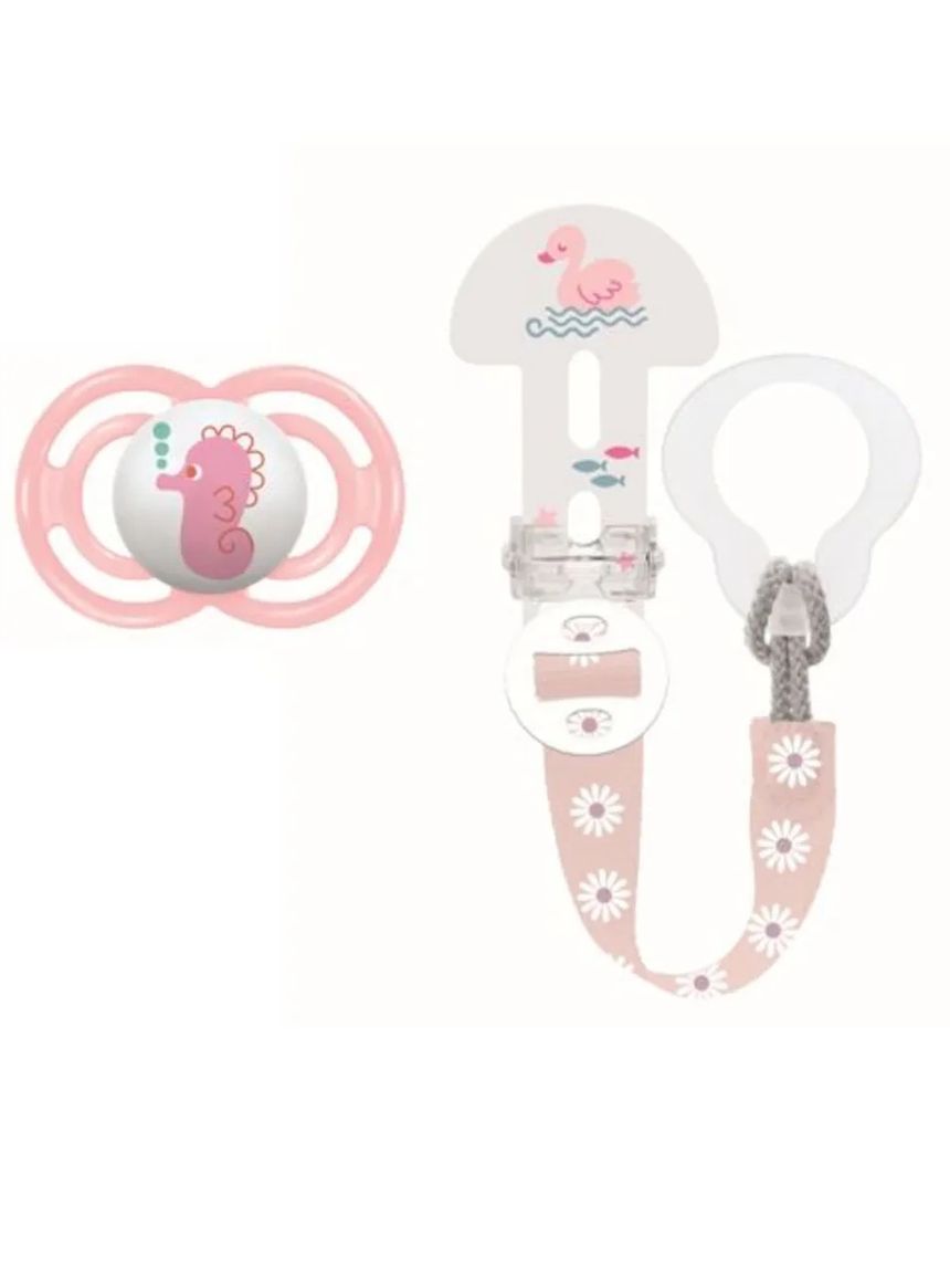 Combi pack succhietto perfect 6+ mesi + clip it! colori assortiti - mam