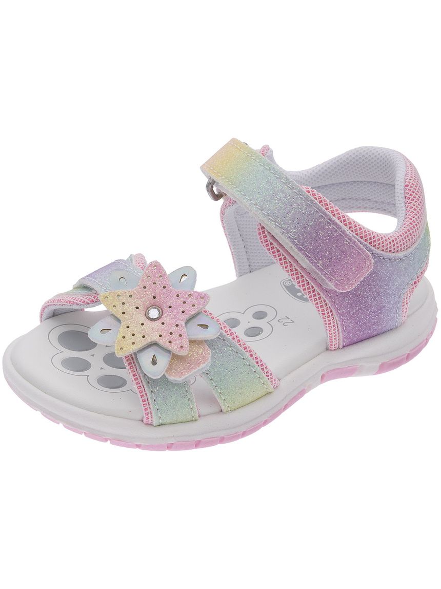 Sandalo bambina chicco fecola elegante con fiore
