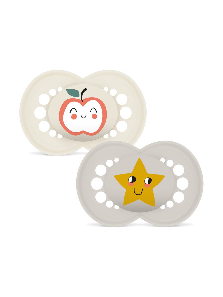 Mam original succhietto 16+ mesi (set da 2), ciuccio mam 16 36 mesi con tettarella ortodontica in caucciù, neutro