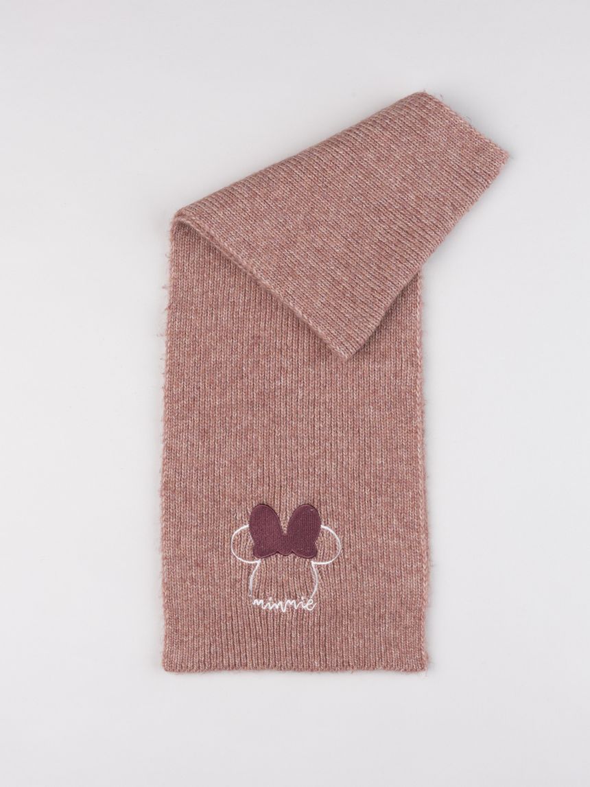 Sciarpa da bambina minnie mouse rosa scuro