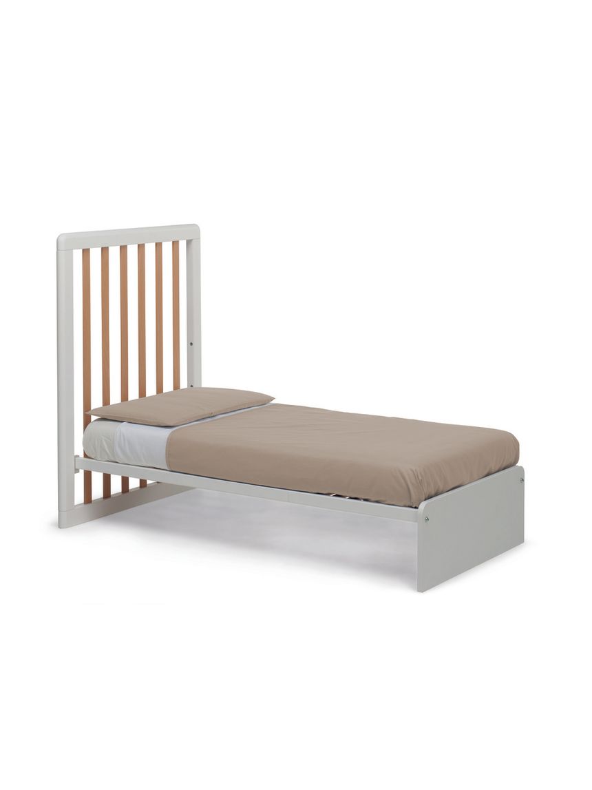 Lettino forever 8 in 1 bianco-naturale tessile sand - brevi