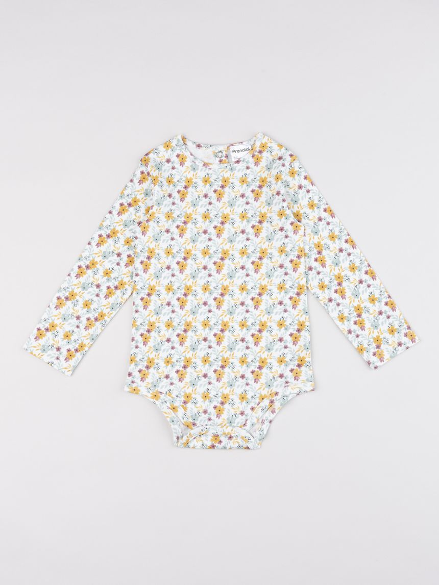 Body bimba fiori allover