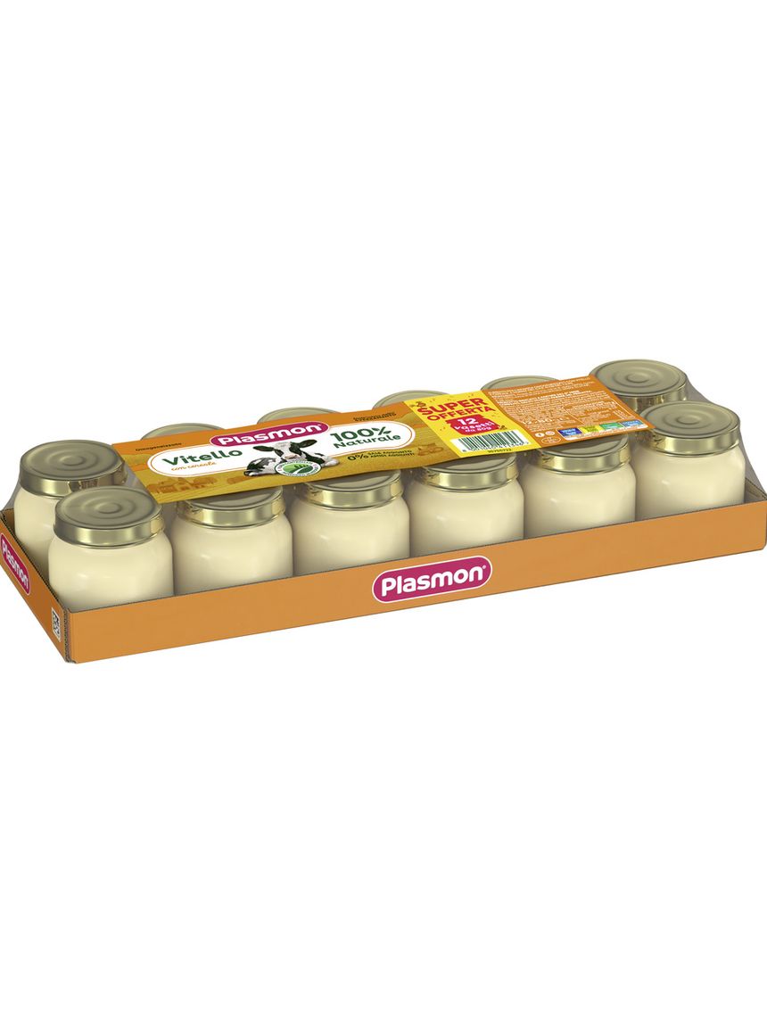 Omogeneizzato carne con vitello e cereal 12x80g - plasmon