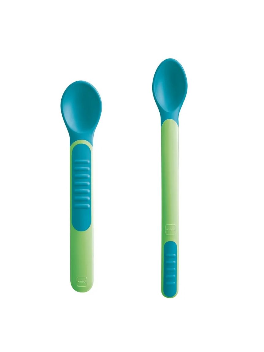 Set da due cucchiai heat sensitive & cover, neutro - mam