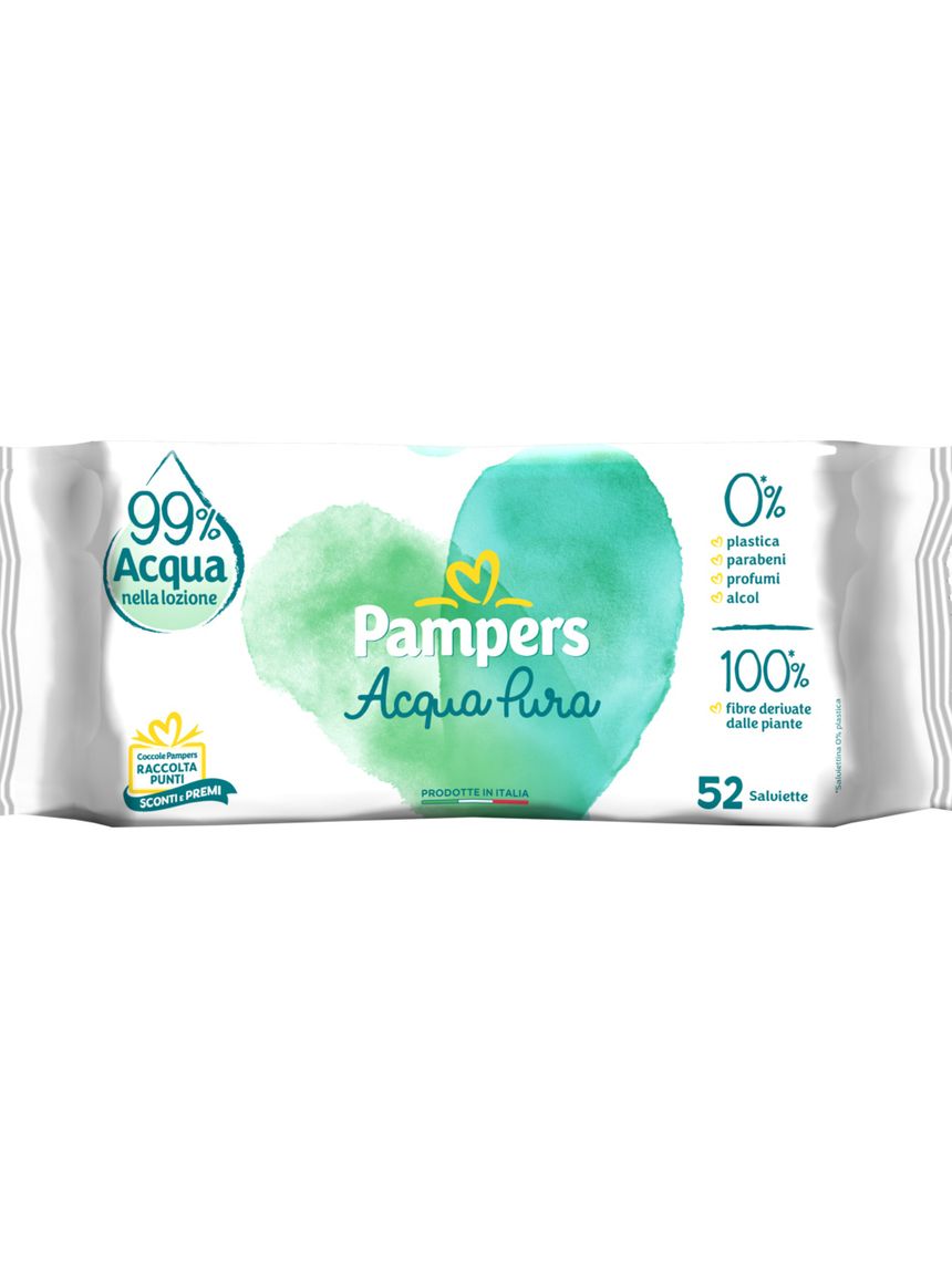 Salviette pampers acqua pura x52