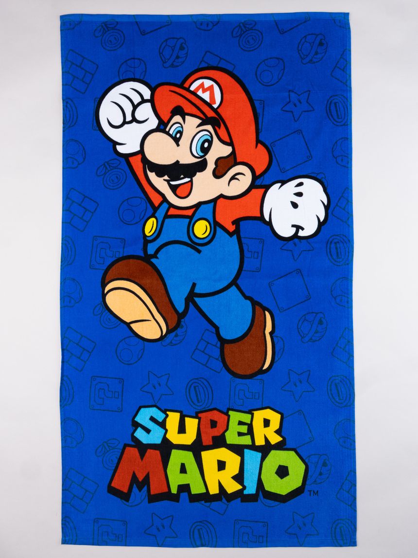 Telo mare bambino super mario - blu "jump"