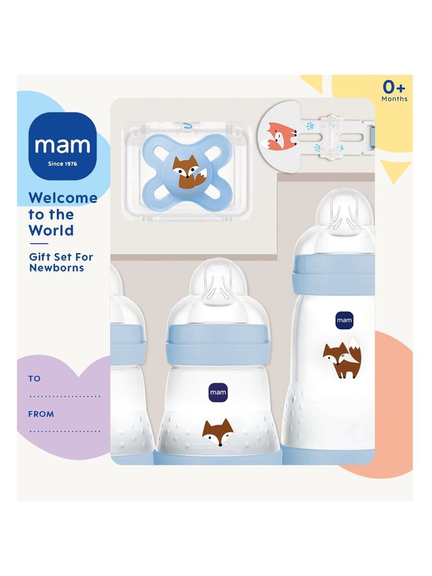 Welcome to the world confezione regalo azzurro - mam