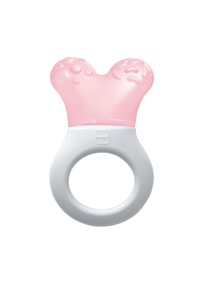 Mam mini cooler & clip dentaruolo, massaggia gengive neonati 2+ mesi rinfrescante e lenitivo, neonato accessori utili facili da afferrare, rosa