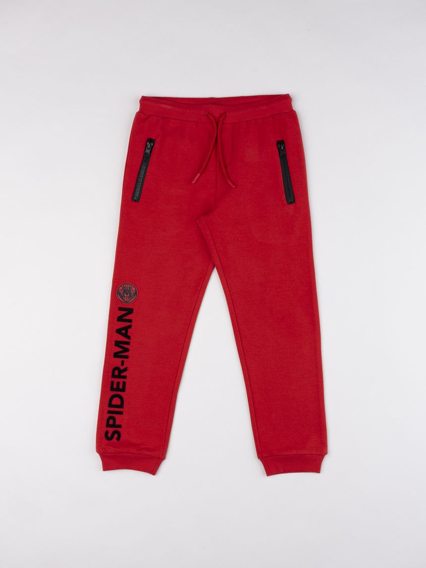 Pantaloni rossi joggers da bambino spiderman – marvel