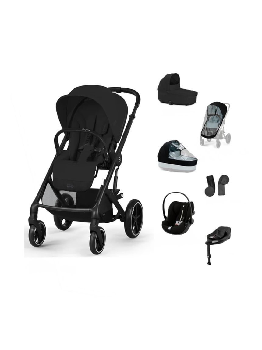 Pack xl trio balios s lux moon black, base g3, parapioggia nav e pass - cybex