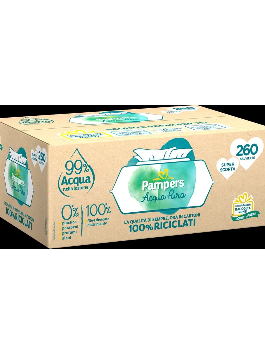 Salviette pampers acqua pura penta x260