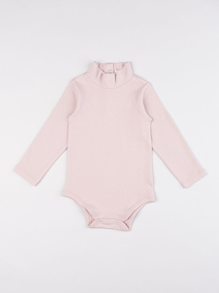 Body lupetto bimba rosa
