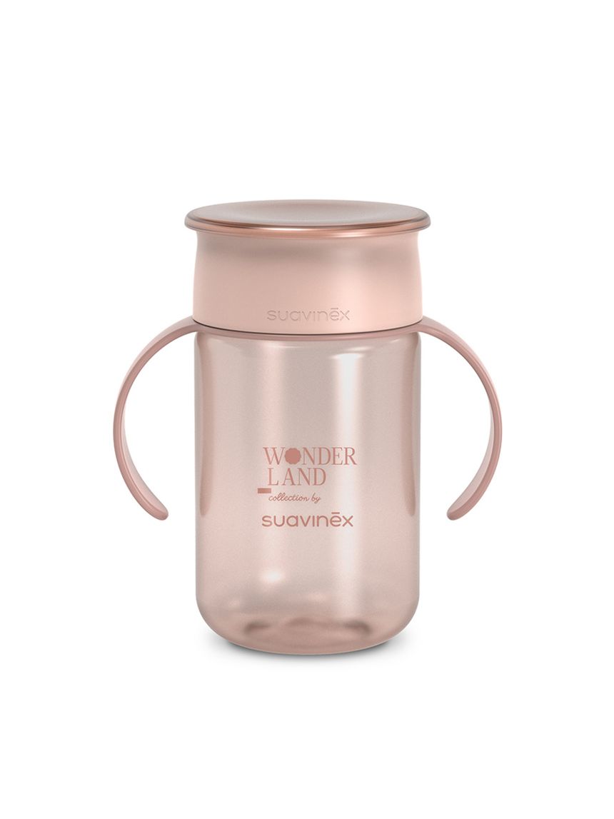 Wonderland tazza 360° 340ml +12m rosa - suavinex