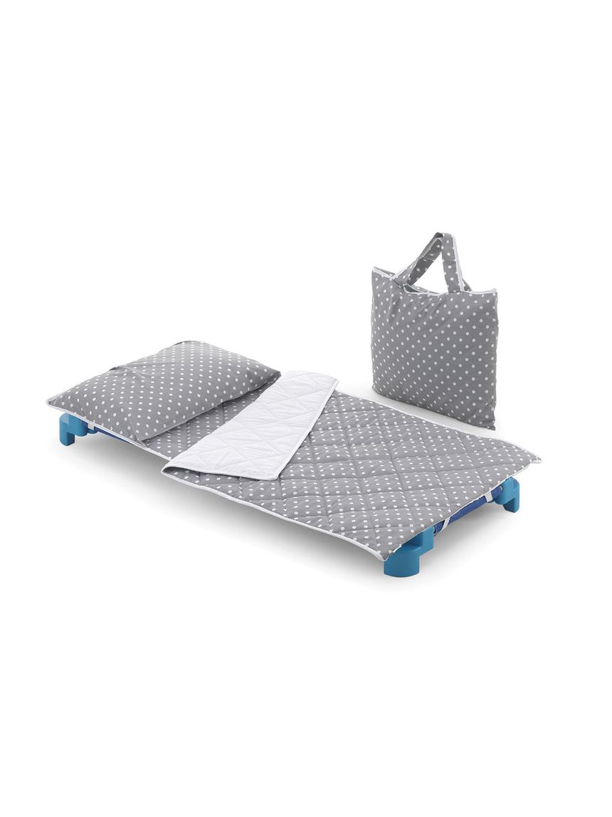 Set asilo trapuntato per brandina pois grey - italbaby
