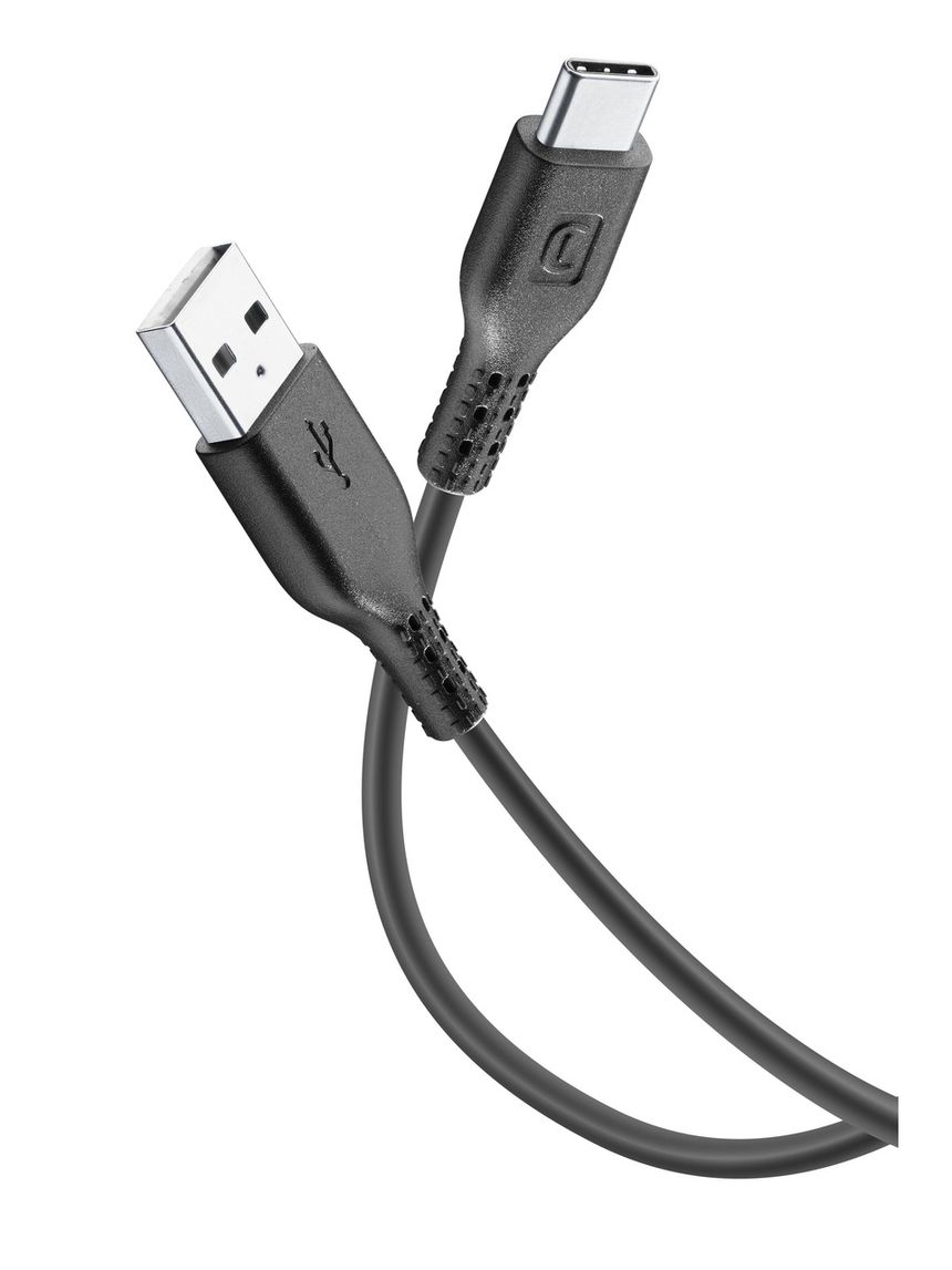 Cavo power cable 120 cm usb a to usb c nero - cellularline