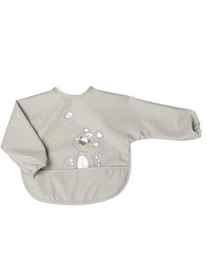 Bavaglina con maniche grigio 6m+ - chicco