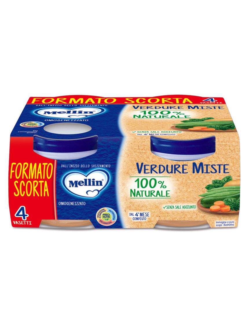 Omogeneizzato verdure miste 4x80g - mellin