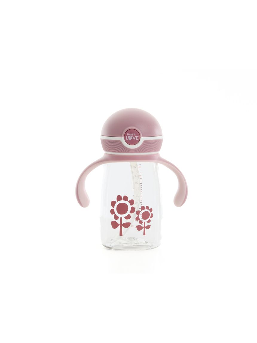 Tazza con cannuccia 12m+ flower 360 ml - that's love