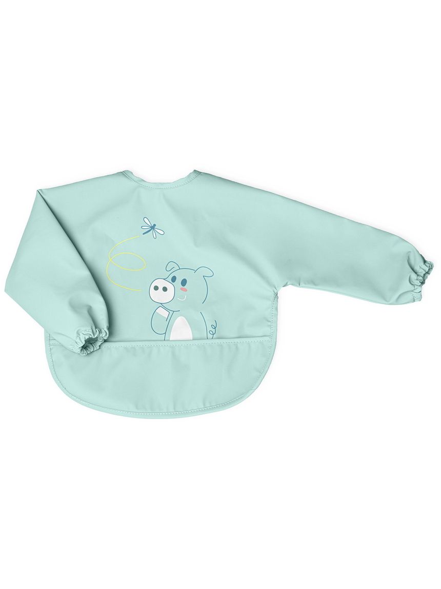 Bavaglina con maniche azzurro 6m+ - chicco