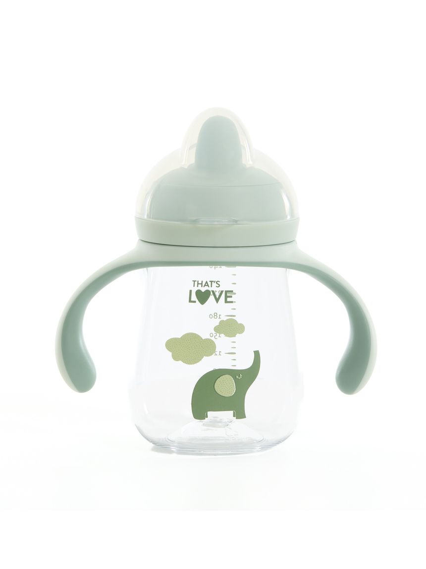 Tazza 9m+ elephant 260 ml beccuccio morbido- that's love