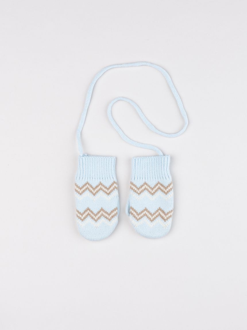 Muffole bimbo azzurre con greche