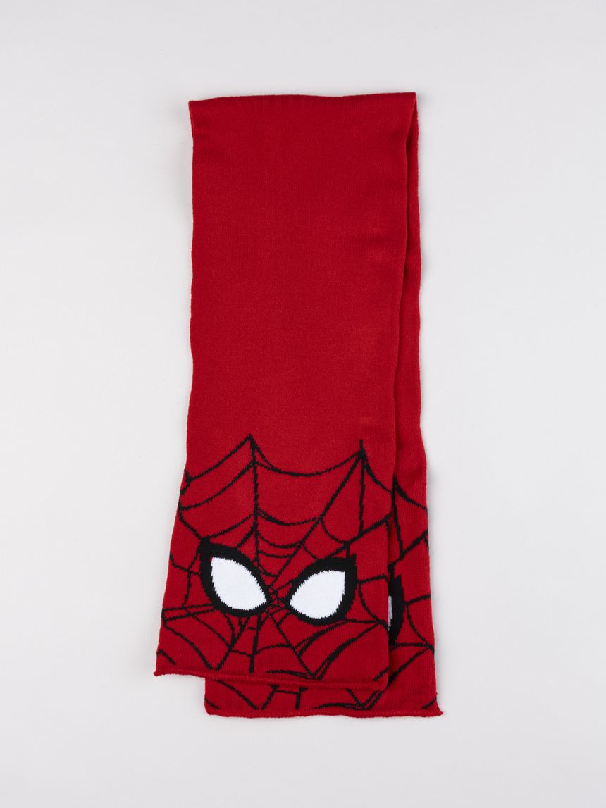 Sciarpa bambino in maglia rossa spiderman marvel
