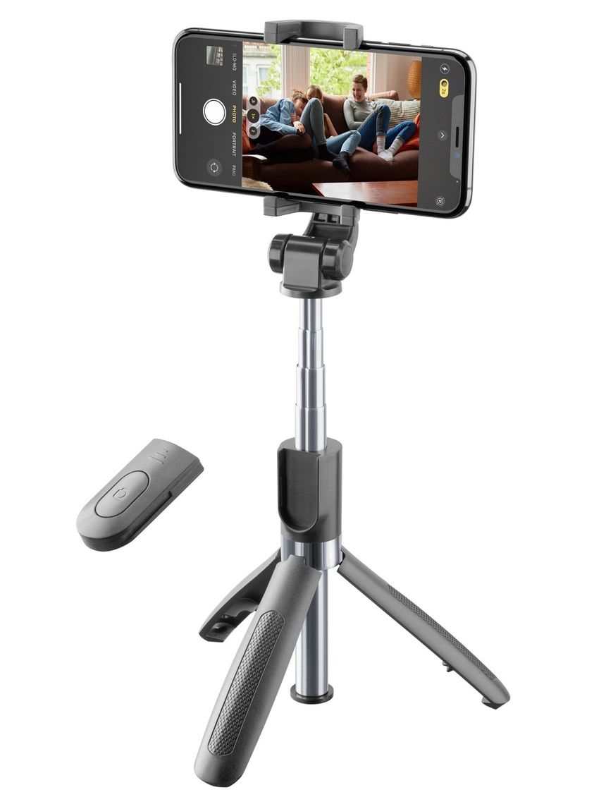 Asta selfie treppiede bluetooth nero - cellularline