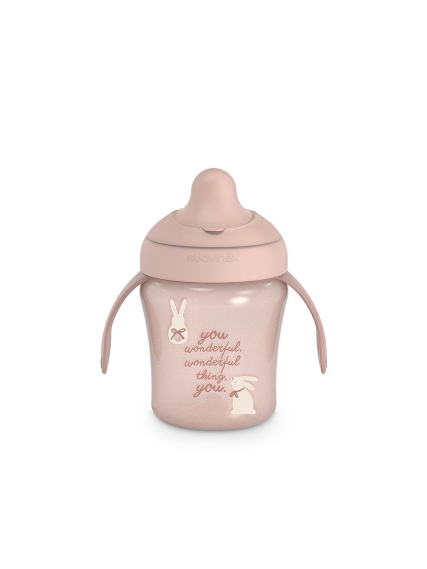 Wonderland tazza antigoccia 200ml +6m rosa - suavinex