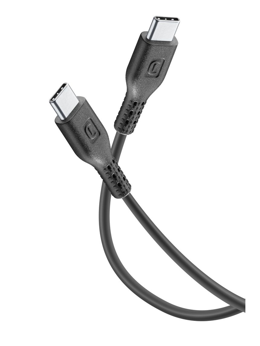 Cavo power cable 120 cm usb c to usb c nero - cellularline