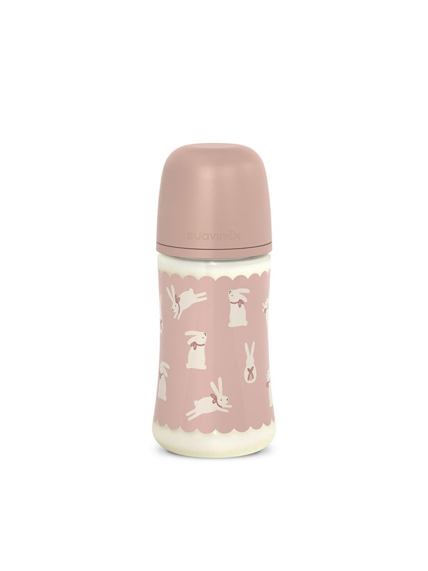 Wonderland biberon poliammide silicone 270ml rosa - suavinex