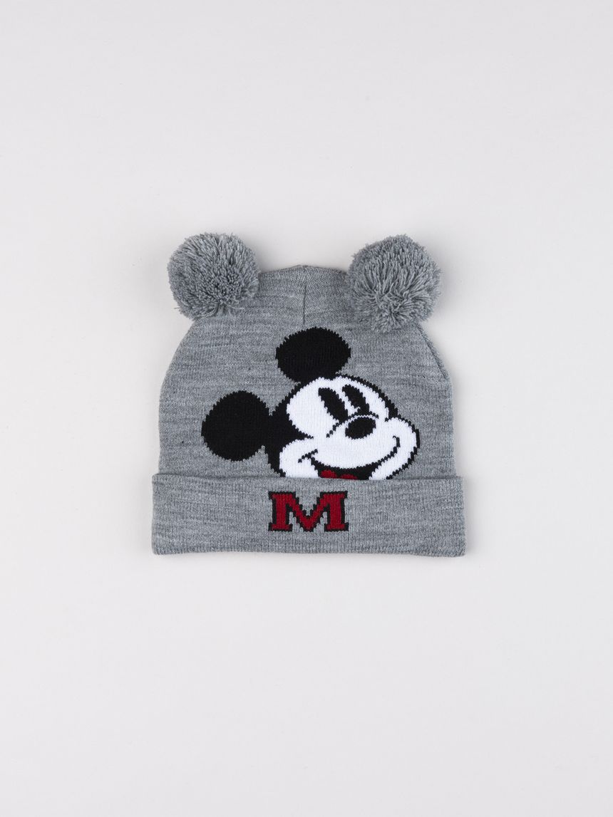 Cappello morbido bimbo grigio "mickey mouse"