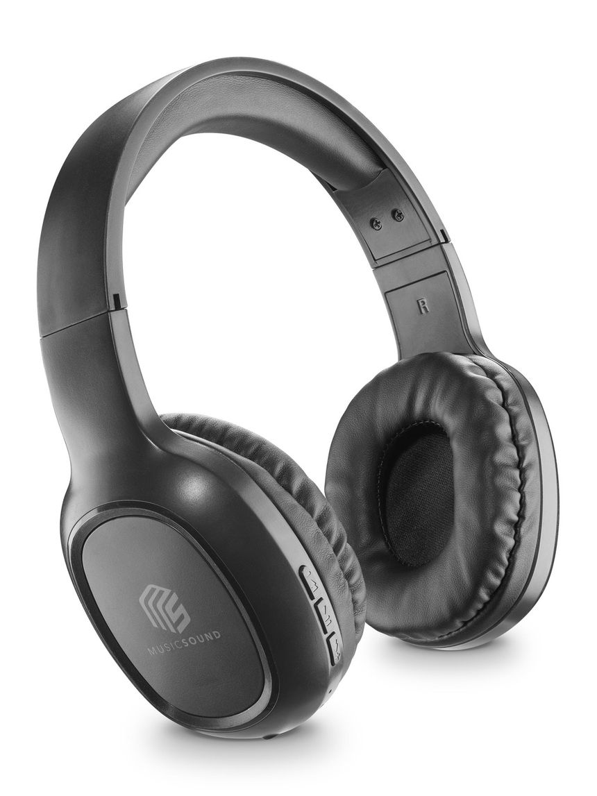 Cuffie bluetooth bbasic nero - music sound