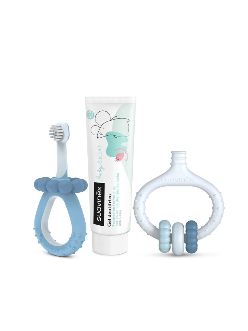 Oral care il mio primo set di igiene orale +0m azzurro - suavinex