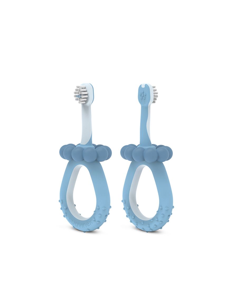 Oral care spazzolino primi dentini baby 0-2 anni azzurro - suavinex