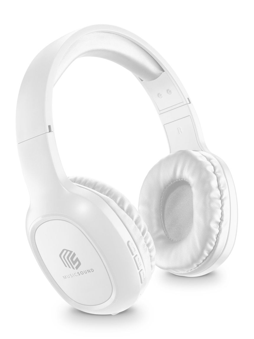 Cuffie bluetooth bbasic bianco - music sound