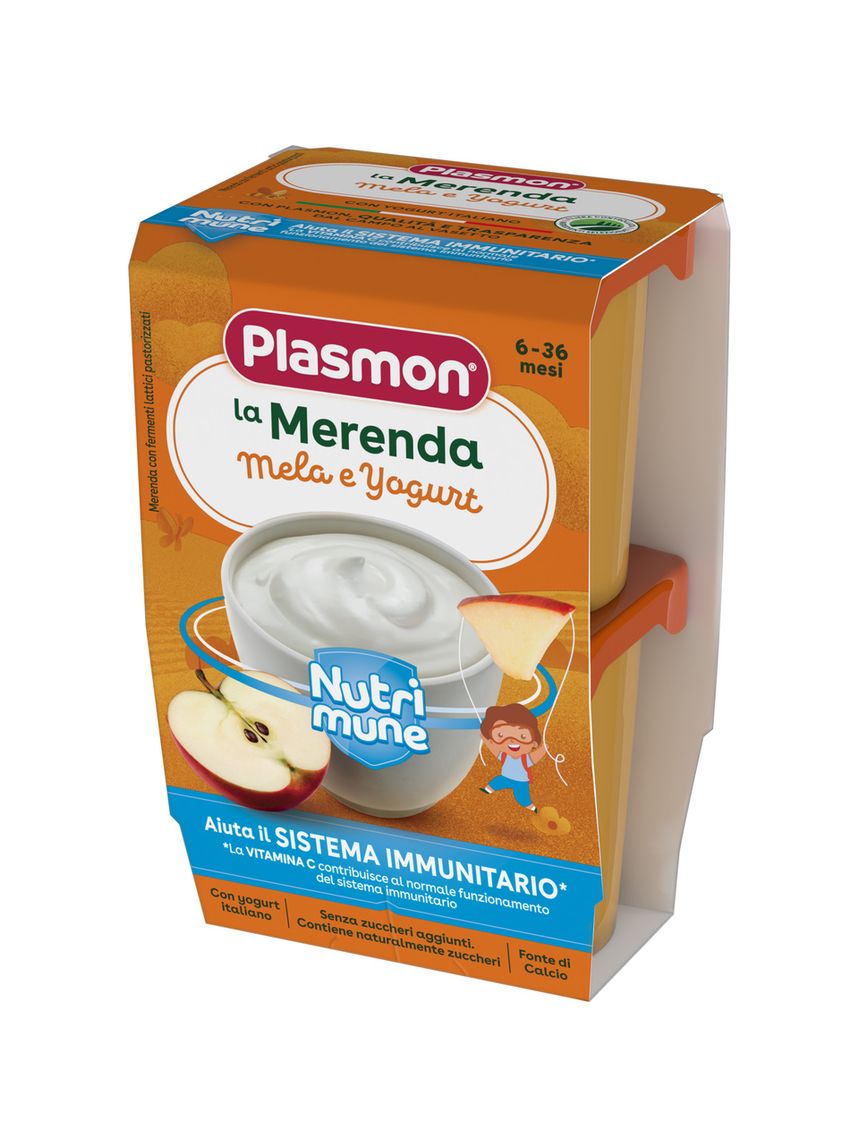 Merenda mela e yogurt nutrimune 2x120g - plasmon