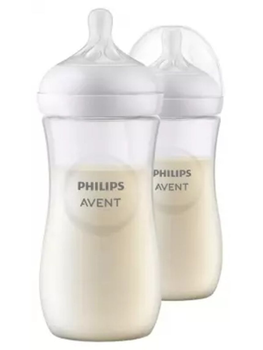 Biberon natural response  x2 330 ml +3m - avent