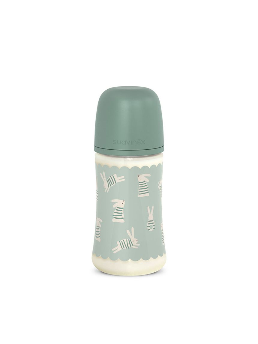Wonderland biberon poliammide silicone 270ml azzurro - suavinex