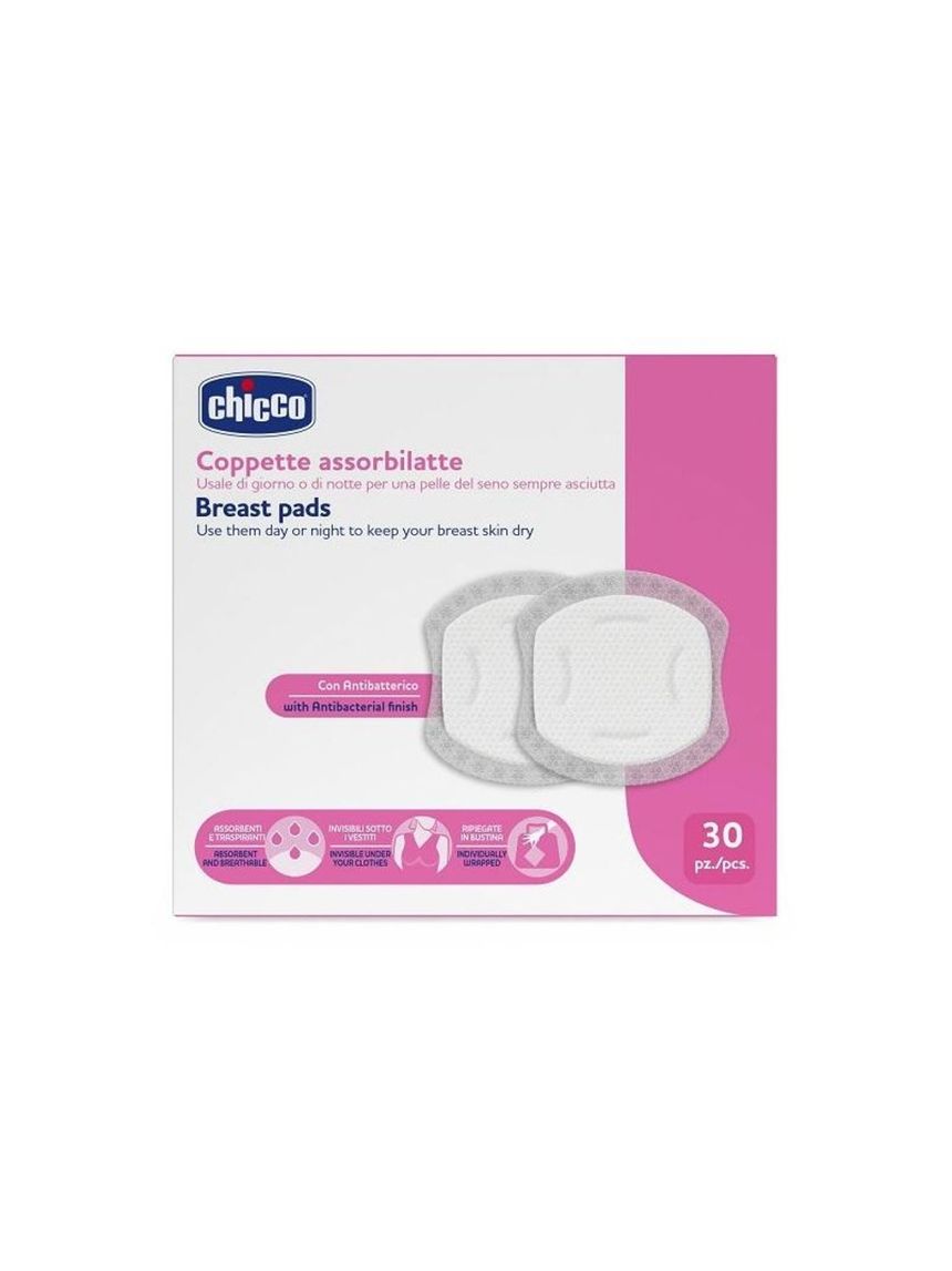 Coppette assorbilatte 30 pezzi - chicco
