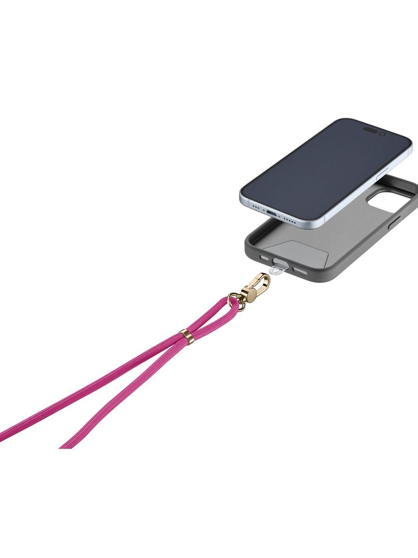 Laccio da polso porta telefono universale rosa - cellularline