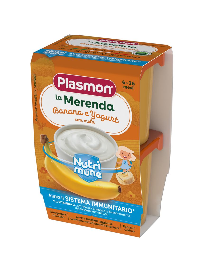 Merenda banana e yogurt nutrimune 2x120g - plasmon